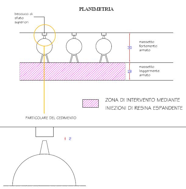 planimetria iniezioni di resine per consolidamento